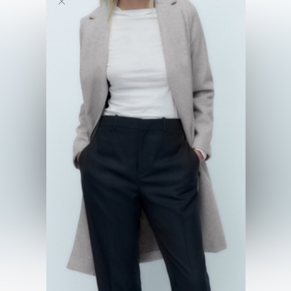 Zara tan coat size S